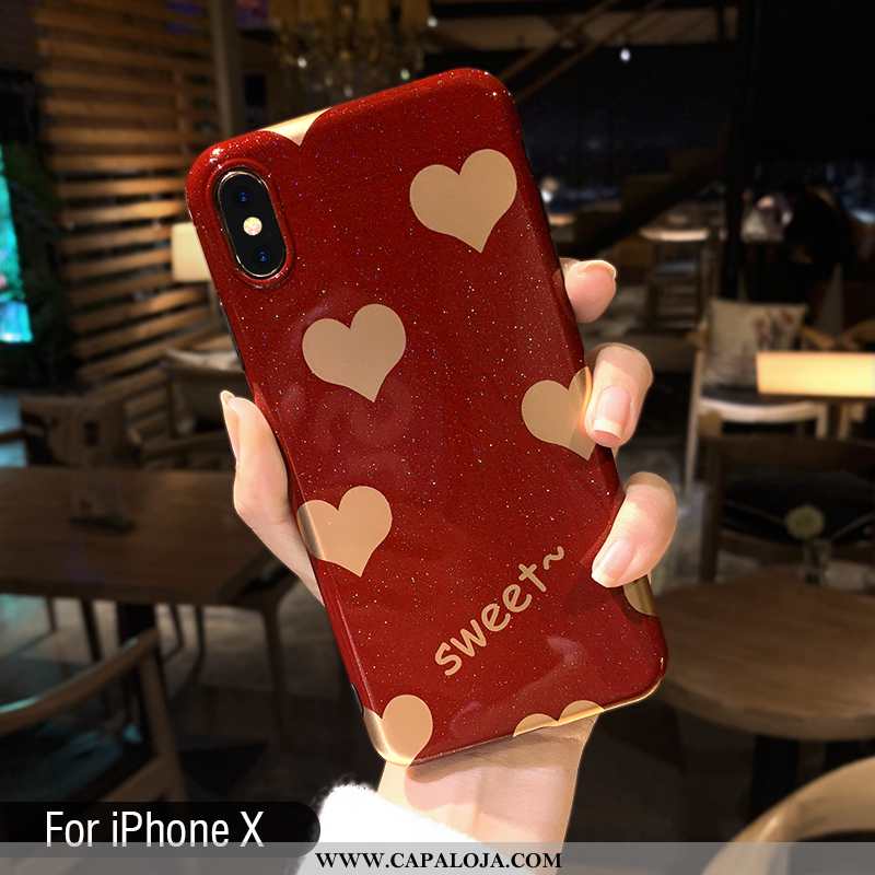 Capas iPhone Xs Tendencia Nova Feminino Super Vermelho, Capa iPhone Xs Soft Promoção