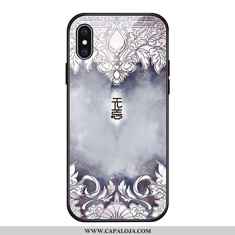 Capas iPhone Xs Vidro Midi Feminino Masculino Azul, Capa iPhone Xs Personalizada Venda