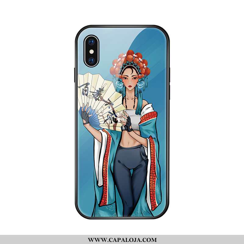 Capas iPhone Xs Vidro Telemóvel Casal Azul, Capa iPhone Xs Personalizado Online