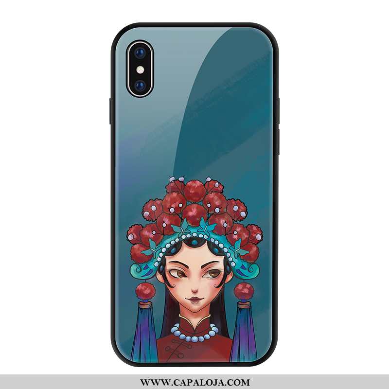 Capas iPhone Xs Vidro Telemóvel Casal Azul, Capa iPhone Xs Personalizado Online