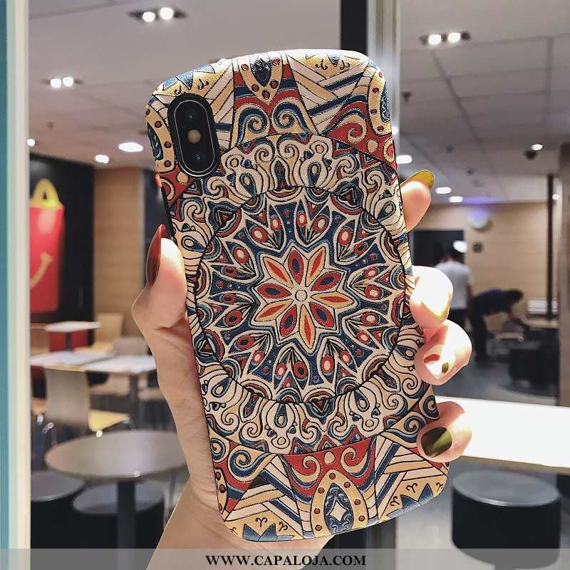 Capas iPhone Xs Vintage Azul Telemóvel, Capa iPhone Xs Comprar