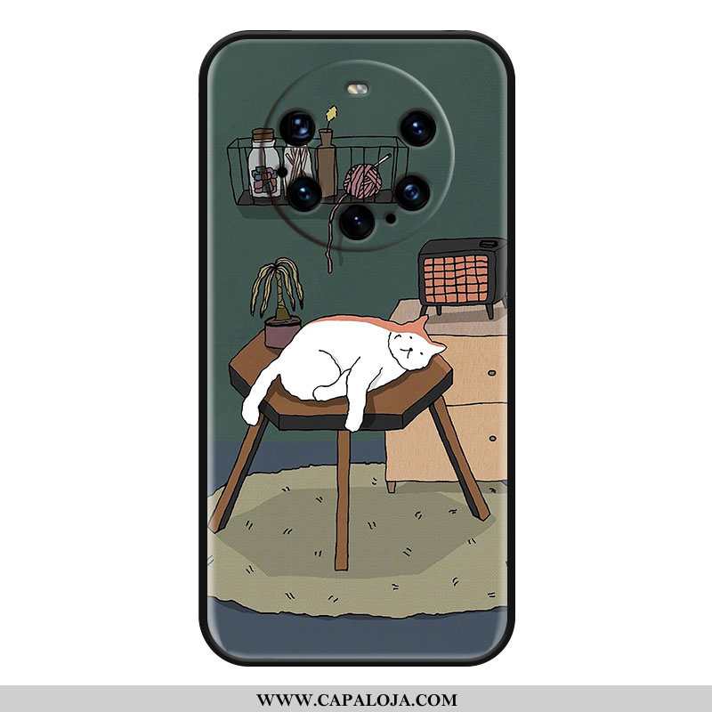 Capa Huawei Mate 40 Pro+ Protetoras Desenho Animado Cordao Capas Verde, Huawei Mate 40 Pro+ Silicone