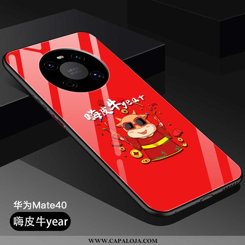 Capa Huawei Mate 40 Slim Personalizado Para Reveillon Antiqueda Vermelho, Capas Huawei Mate 40 Super