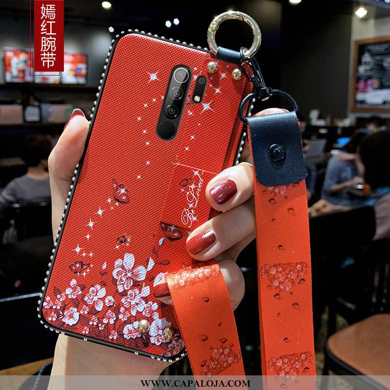 Capa Xiaomi Redmi 9 Cordao Wrisband Protetoras Roxa Roxo, Capas Xiaomi Redmi 9 Tendencia Venda