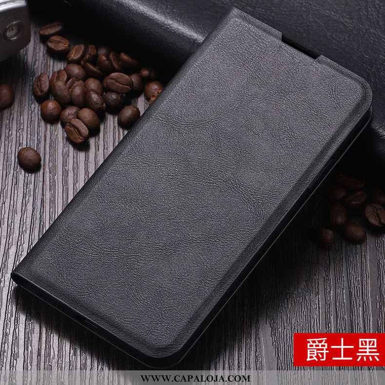 Capa Xiaomi Redmi 9 Couro Azul Escuro Antiqueda Telemóvel, Capas Xiaomi Redmi 9 Soft Promoção