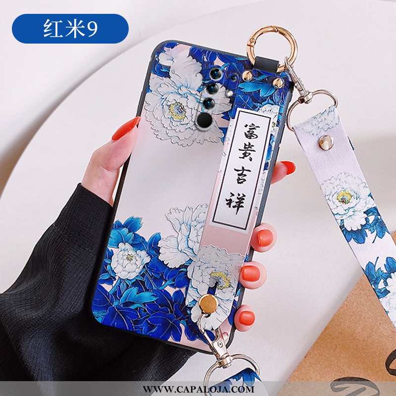 Capa Xiaomi Redmi 9 Criativas Cases Tendencia Midi Azul, Capas Xiaomi Redmi 9 Slim Baratos