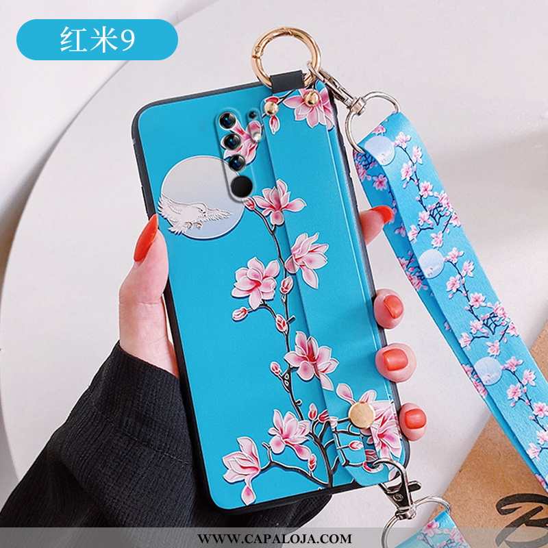 Capa Xiaomi Redmi 9 Criativas Cases Tendencia Midi Azul, Capas Xiaomi Redmi 9 Slim Baratos