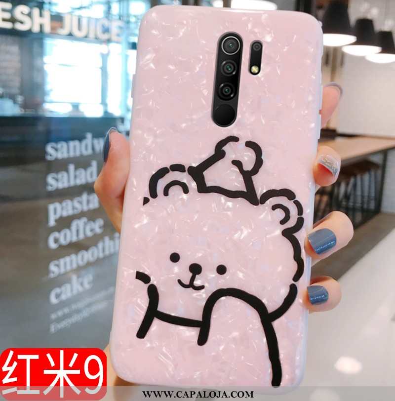 Capa Xiaomi Redmi 9 Personalizada Completa Leão Telemóvel Rosa, Capas Xiaomi Redmi 9 Criativas Barat