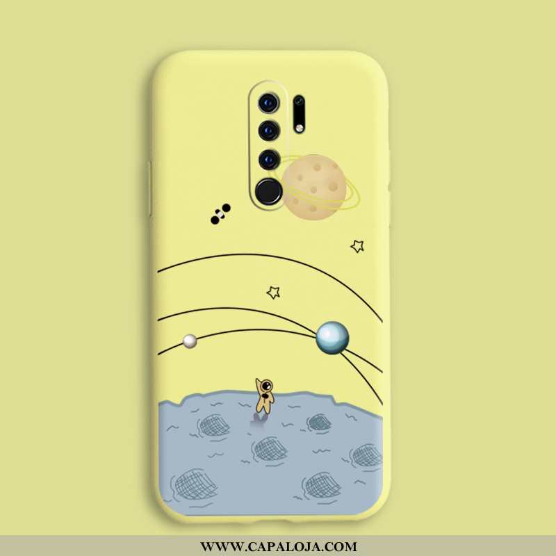 Capa Xiaomi Redmi 9 Protetoras Cases Completa Slim Amarelo, Capas Xiaomi Redmi 9 Silicone Promoção