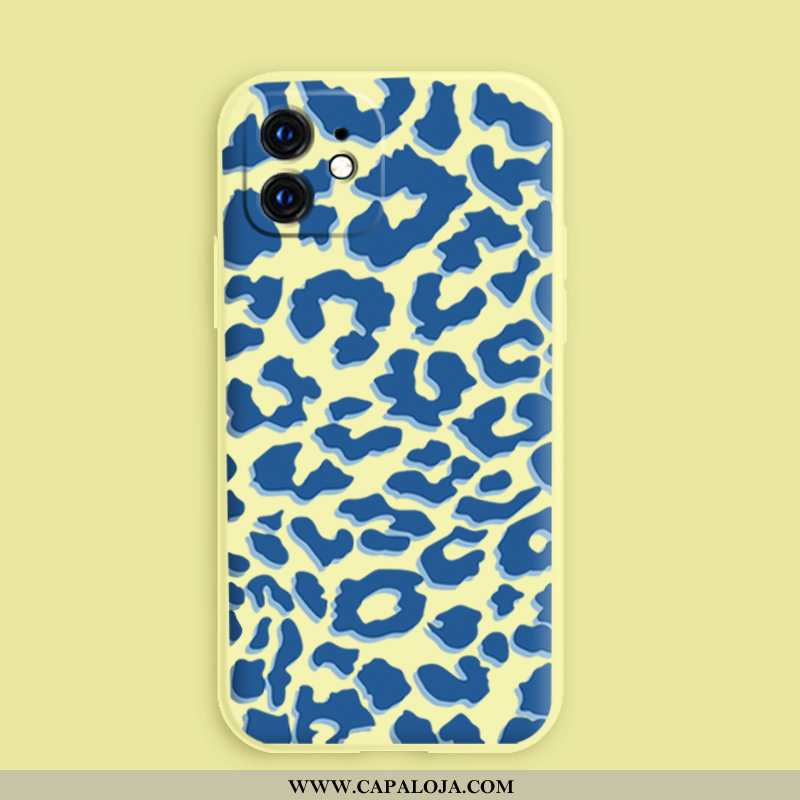 Capa iPhone 12 Mini Super Slim Leopardo Antiqueda Azul, Capas iPhone 12 Mini Protetoras Barato