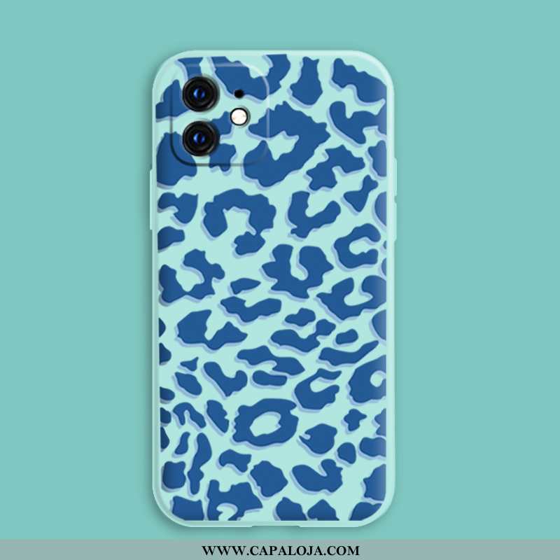 Capa iPhone 12 Mini Super Slim Leopardo Antiqueda Azul, Capas iPhone 12 Mini Protetoras Barato