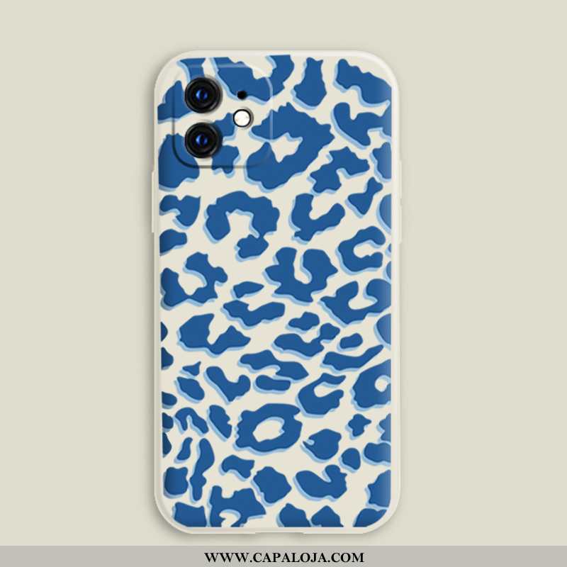 Capa iPhone 12 Mini Super Slim Leopardo Antiqueda Azul, Capas iPhone 12 Mini Protetoras Barato