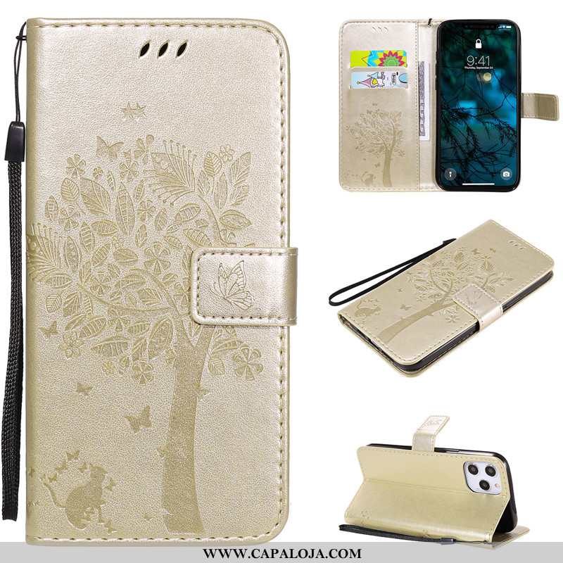 Capa iPhone 12 Pro Max Protetoras Couro Capas Pintado Dourado, iPhone 12 Pro Max Desenho Animado Onl