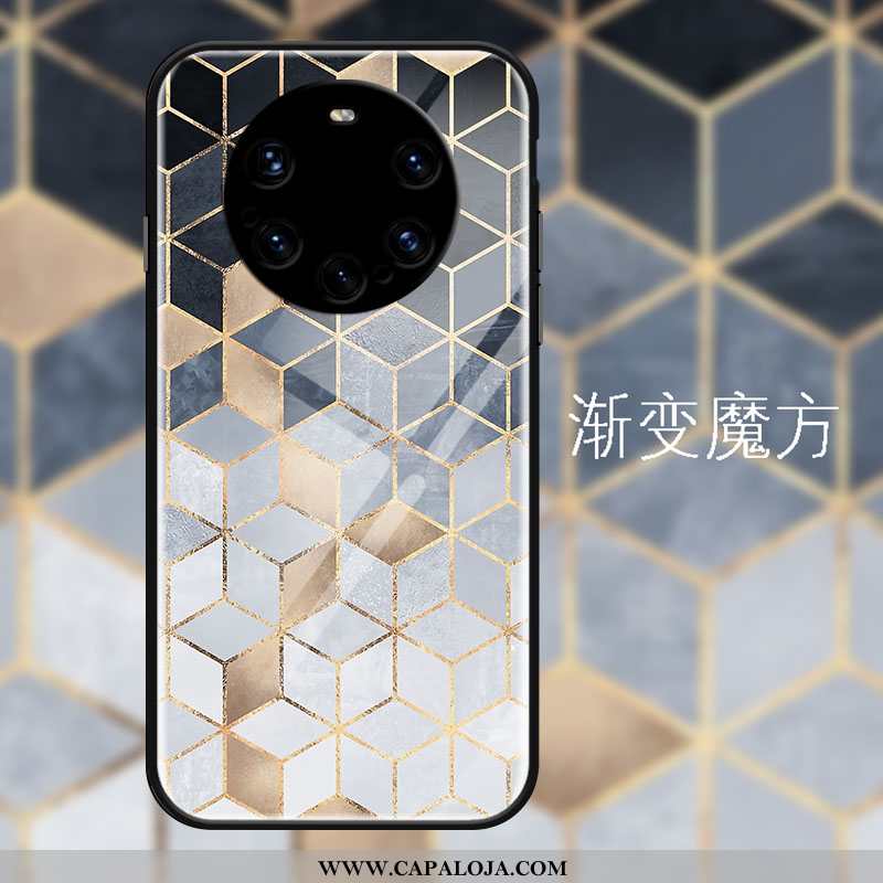 Capas Huawei Mate 40 Pro+ Estilosas Criativas Vidro Preto, Capa Huawei Mate 40 Pro+ Personalizado Ba