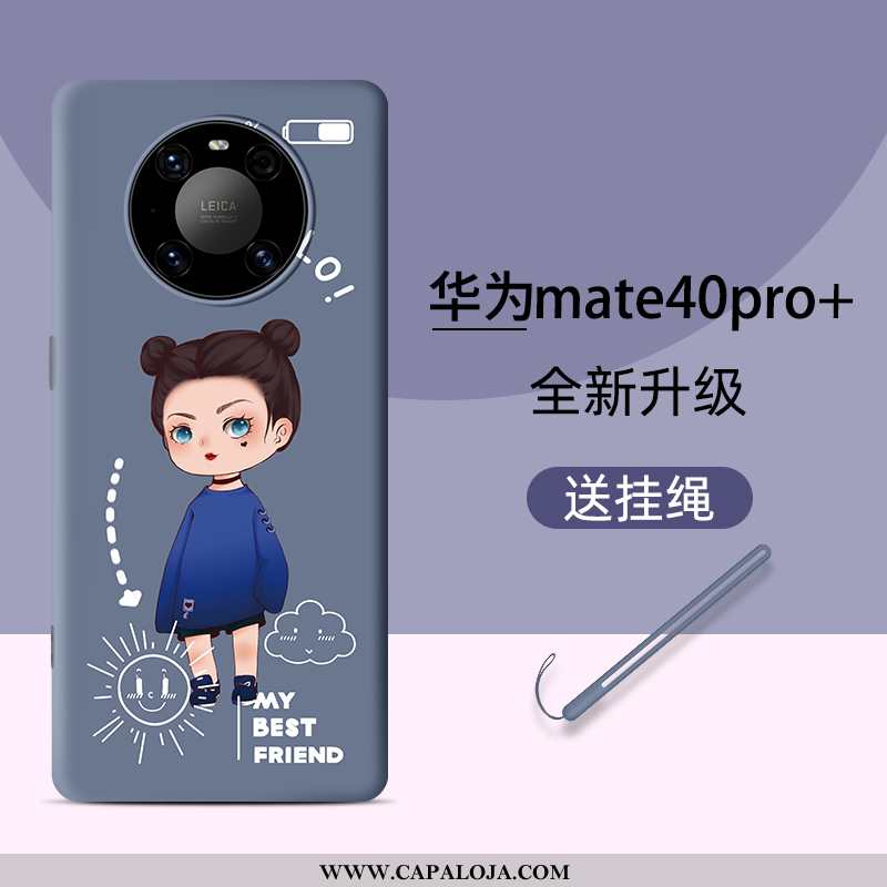 Capas Huawei Mate 40 Pro+ Silicone Completa Telemóvel Azul, Capa Huawei Mate 40 Pro+ Personalizada P