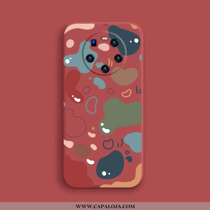 Capas Huawei Mate 40 Pro+ Silicone Grafite Vermelho Telemóvel, Capa Huawei Mate 40 Pro+ Criativas Ba