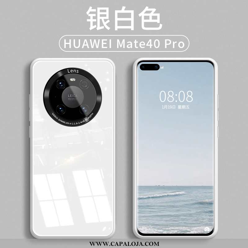 Capas Huawei Mate 40 Pro Silicone Malha Antiqueda Roxo, Capa Huawei Mate 40 Pro Vidro Baratas