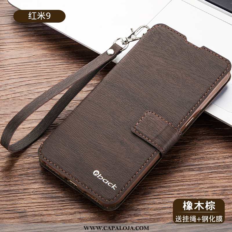 Capas Xiaomi Redmi 9 Protetoras Antiqueda Telemóvel Soft Castanho, Capa Xiaomi Redmi 9 Silicone Onli