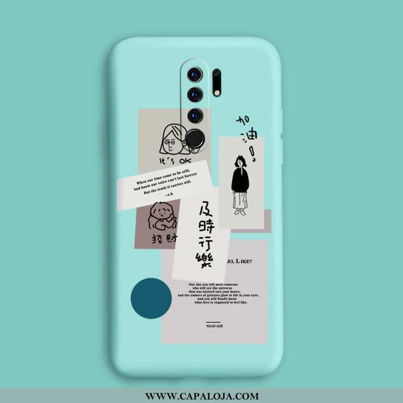 Capas Xiaomi Redmi 9 Super Silicone Cases Azul, Capa Xiaomi Redmi 9 Protetoras Baratos