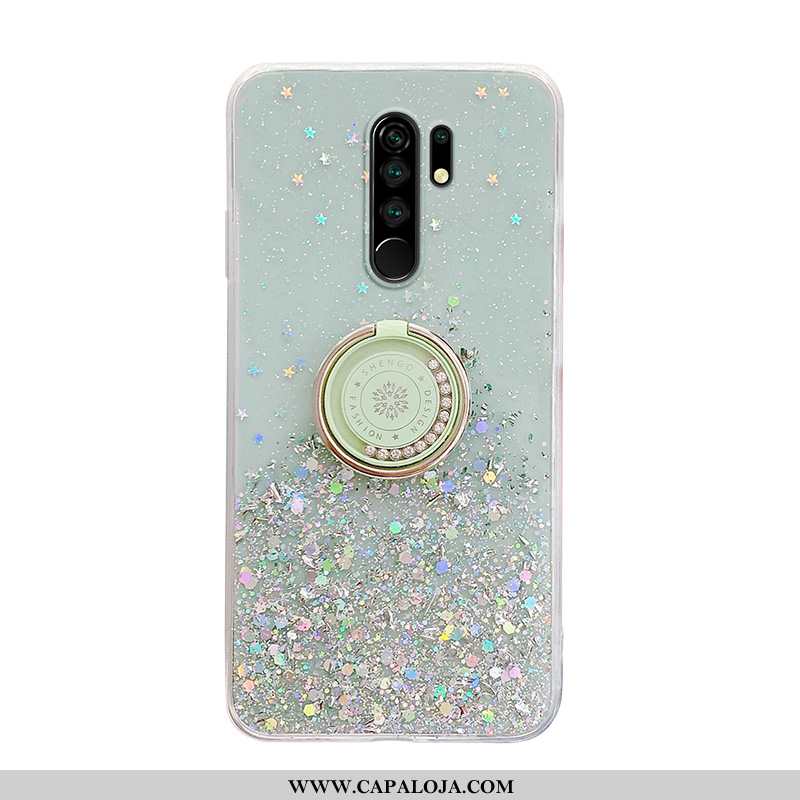 Capas Xiaomi Redmi 9 Tendencia Suporte Telemóvel Verde, Capa Xiaomi Redmi 9 Protetoras Baratas