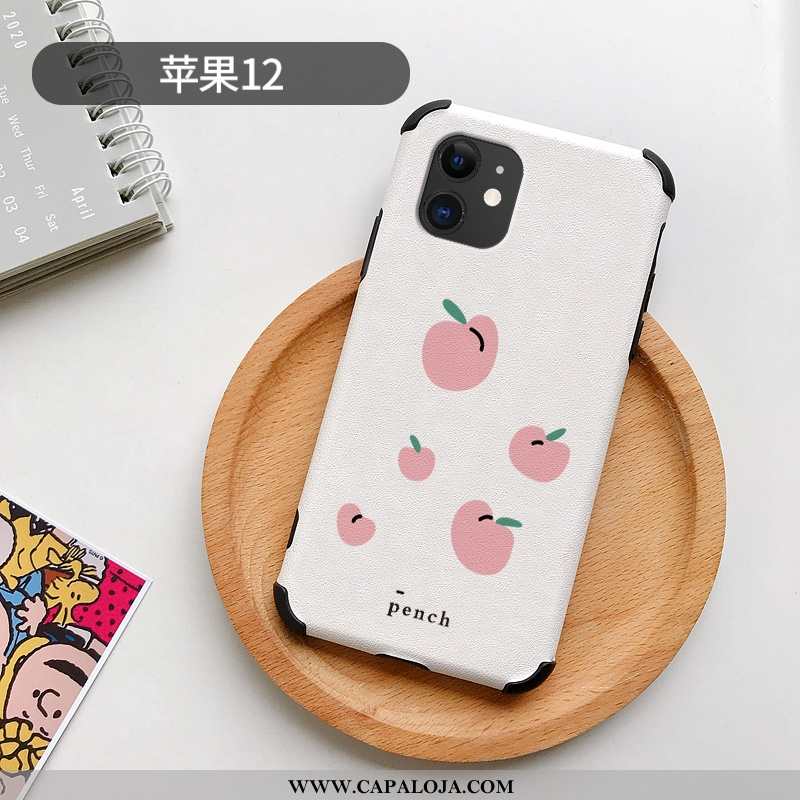 Capas iPhone 12 Moda Bonitos Telemóvel Desenho Animado Vermelho, Capa iPhone 12 Personalizada Barata