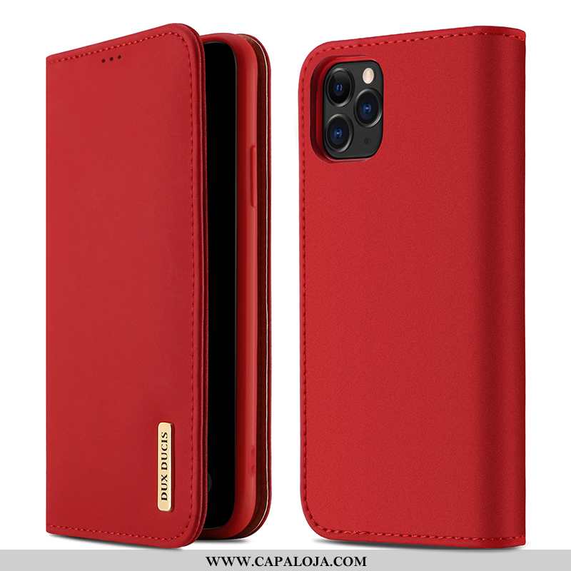 Capas iPhone 12 Pro Max Couro Legitimo Cases Couro De Grau Vermelho, Capa iPhone 12 Pro Max Couro On