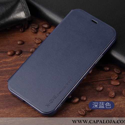 Capas iPhone 12 Pro Max Super Cases Azul Escuro Couro, Capa iPhone 12 Pro Max Protetoras Baratas