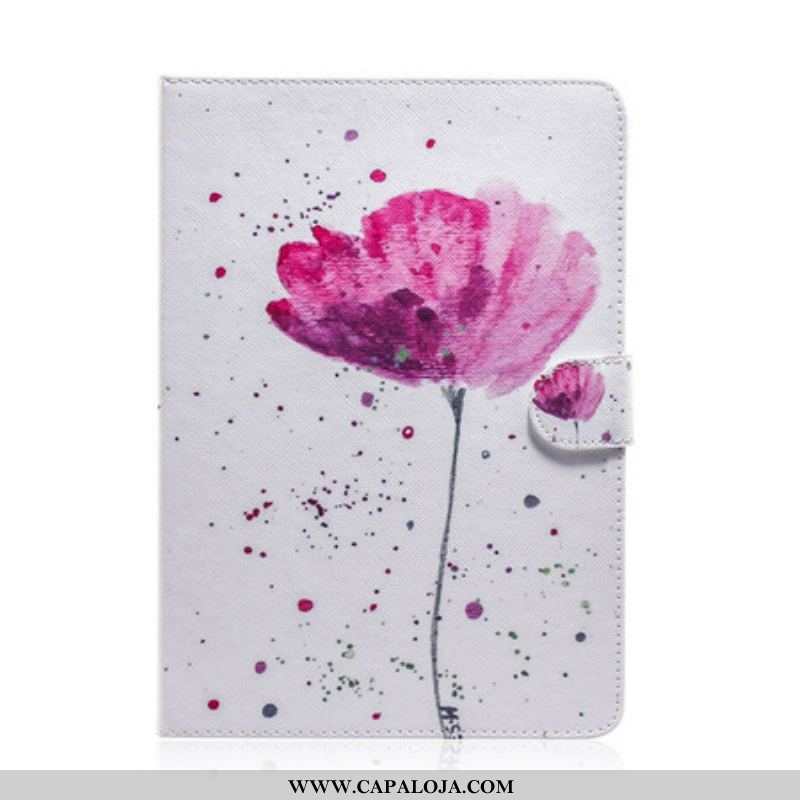 Capa Capa Flip Para Samsung Galaxy Tab S8 / Tab S7 Papoula