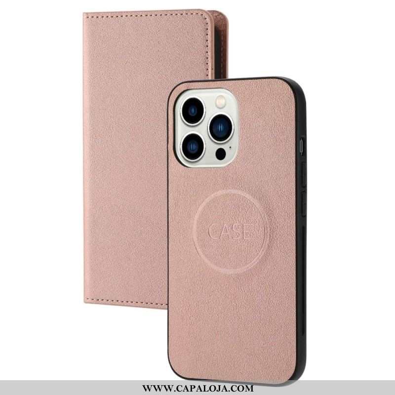 Capa Capa Flip Para iPhone 14 Pro Fecho De Prata Destacável