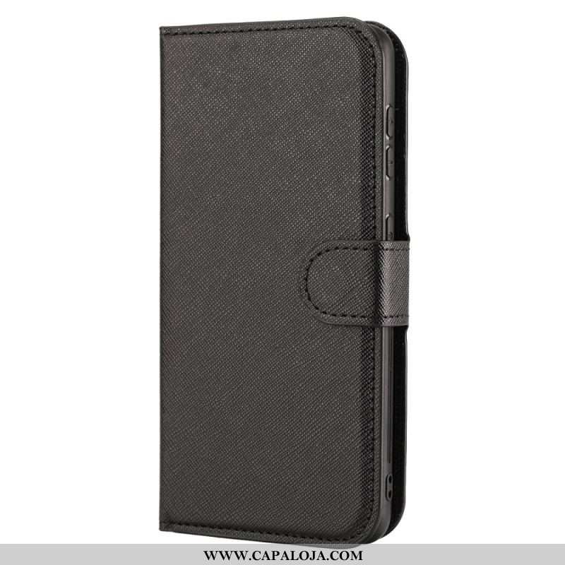 Capa De Celular Capa Em Pele Para Samsung Galaxy S22 Ultra 5G Texturizado Com Destacável