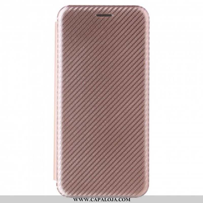 Capa De Celular Para Huawei P50 Pro Flip Fibra De Carbono