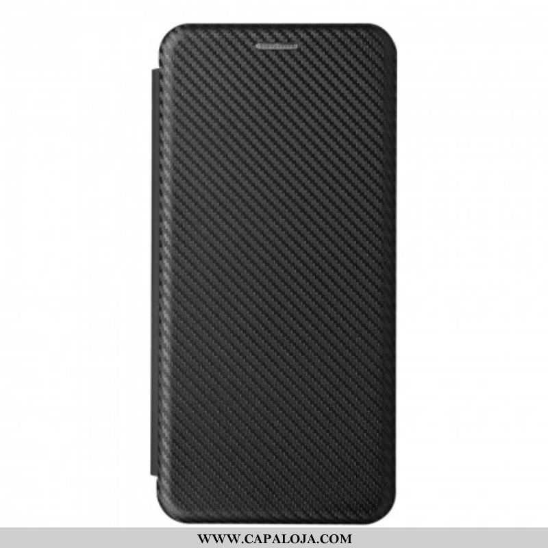 Capa De Celular Para Moto G50 Flip Silicone Carbono