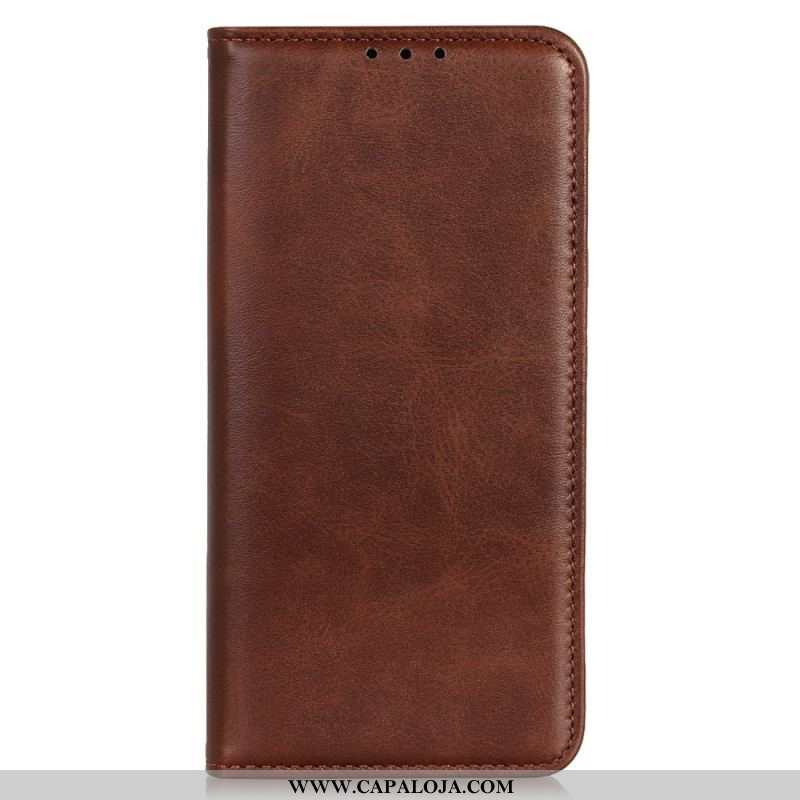 Capa De Celular Para Moto G73 5G Flip Couro Rachado Elegância