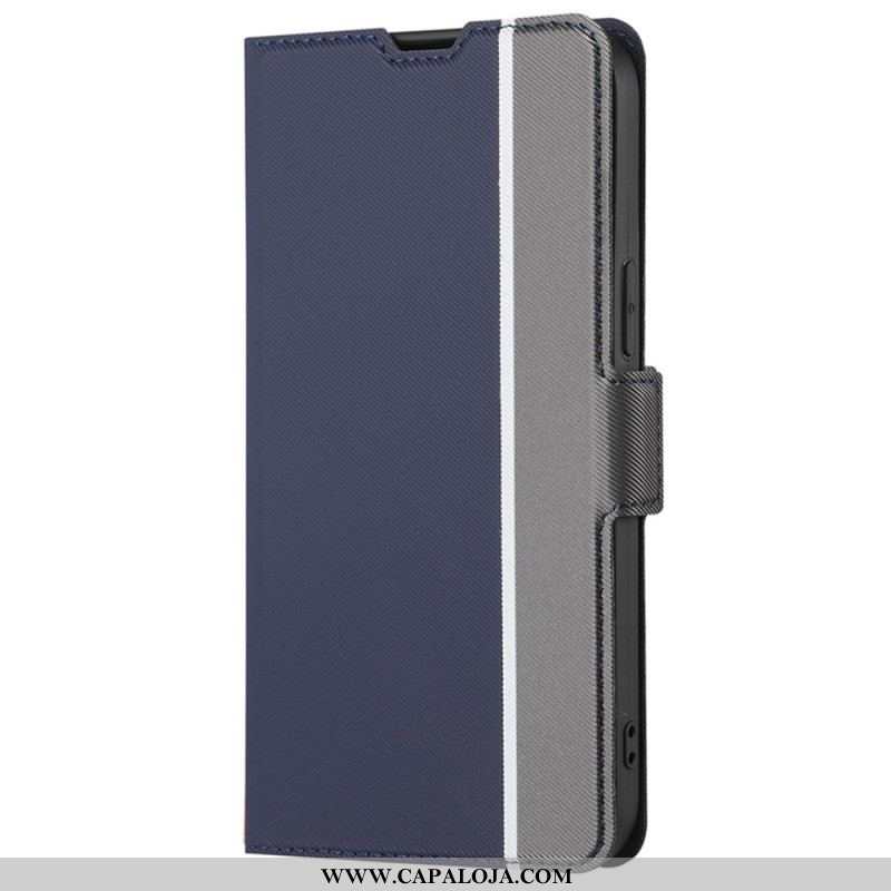 Capa De Celular Para OnePlus 10 Pro 5G Flip Dois Tons