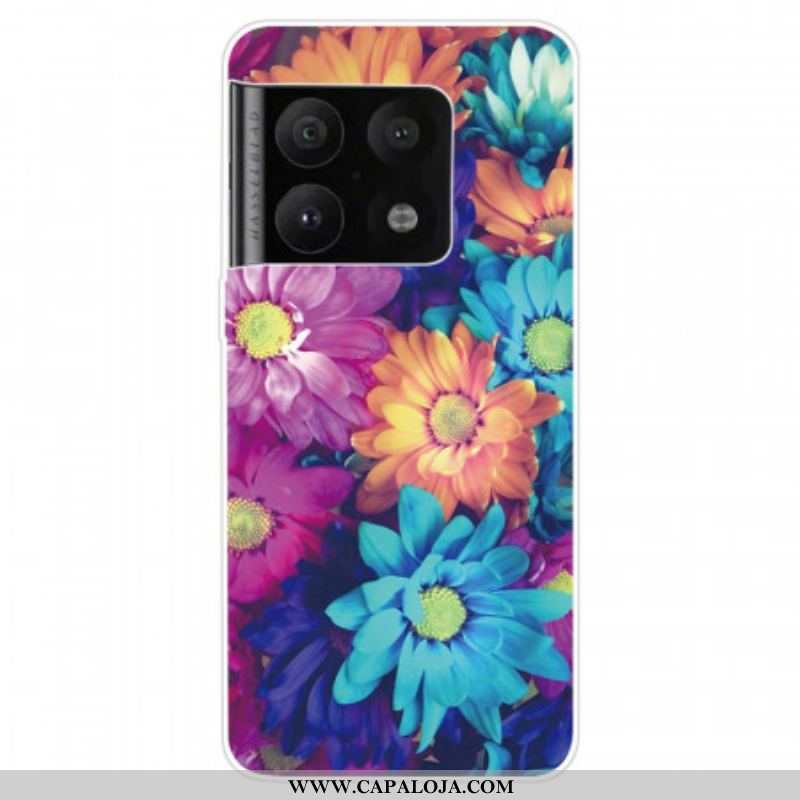 Capa De Celular Para OnePlus 10 Pro 5G Margaridas Coloridas