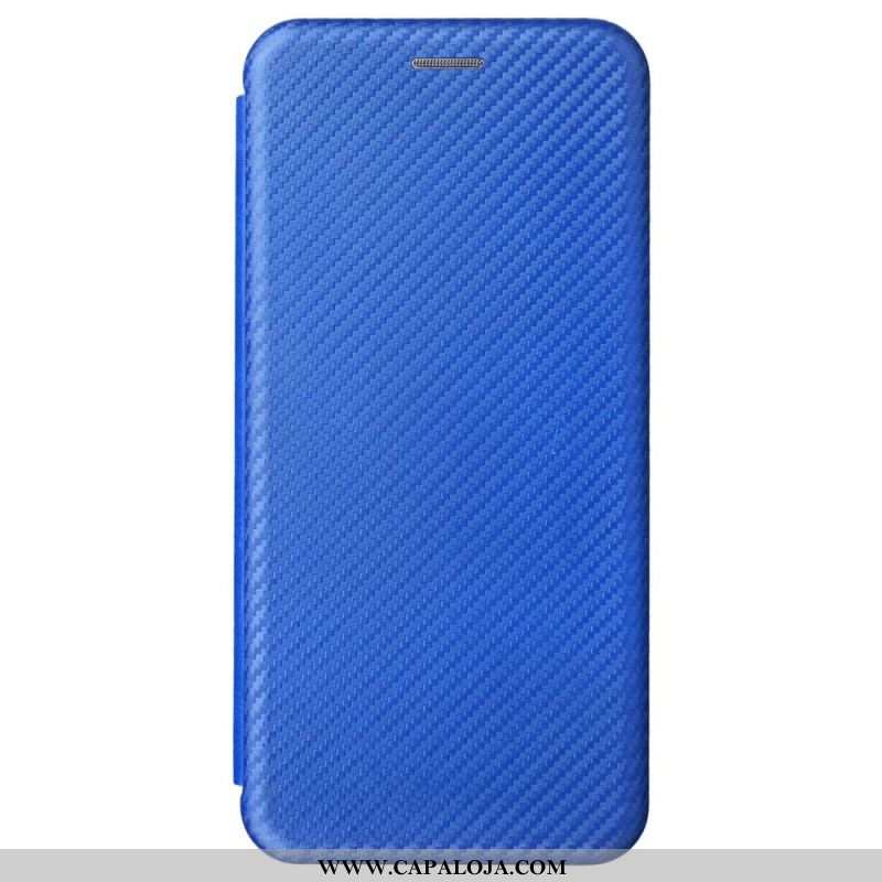 Capa De Celular Para OnePlus Nord 2T 5G Flip Anel Fibra De Carbono