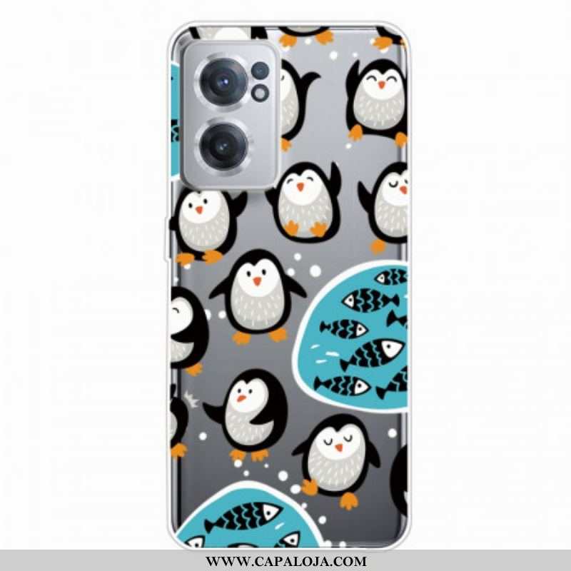 Capa De Celular Para OnePlus Nord CE 2 5G Pinguins Loucos