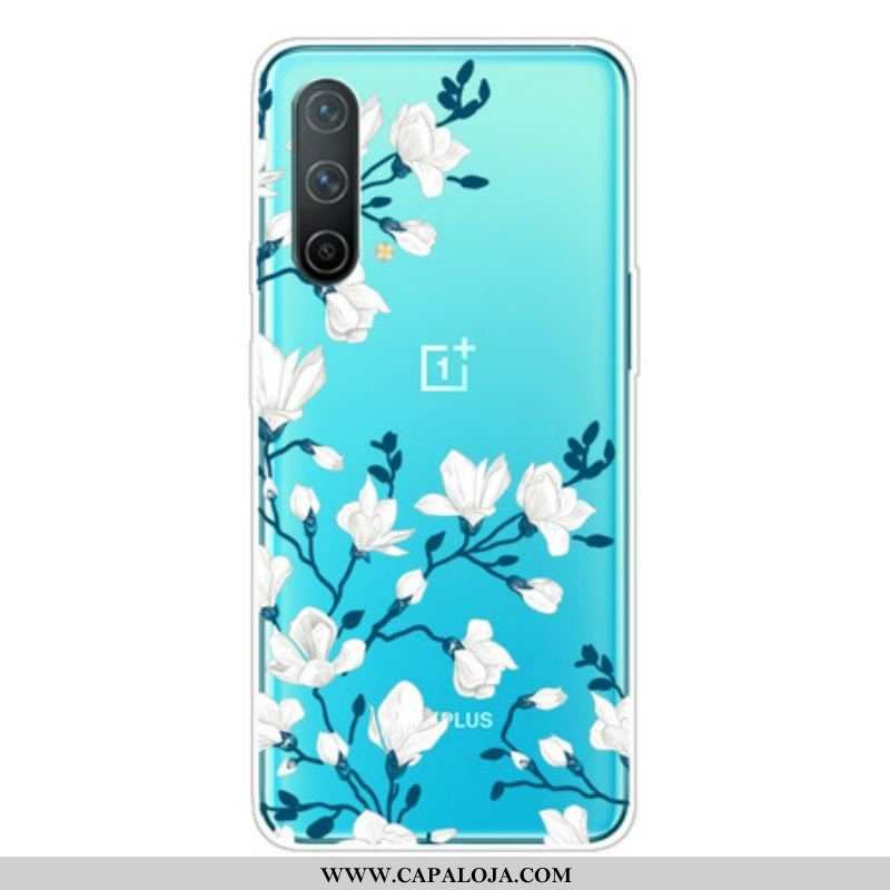 Capa De Celular Para OnePlus Nord CE 5G Flores Brancas