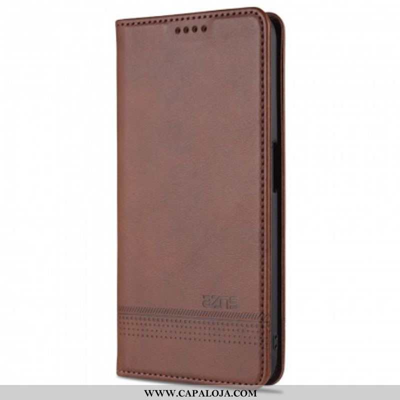 Capa De Celular Para Oppo A16 / A16s Flip Estilo De Couro Azns