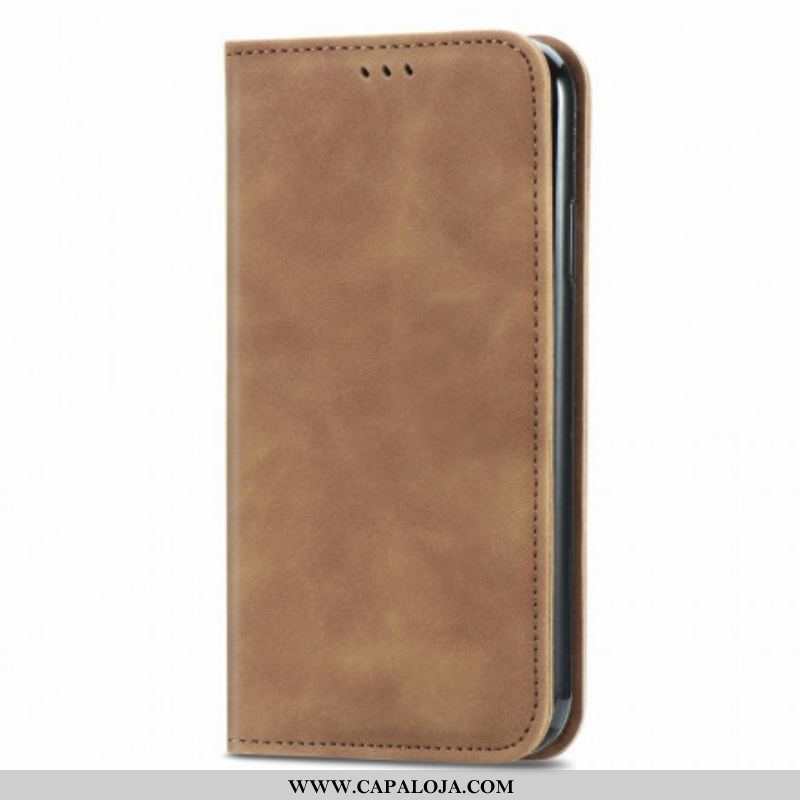 Capa De Celular Para Oppo A54 5G / A74 5G Flip Toque De Pele