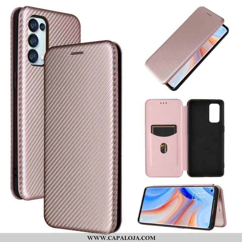 Capa De Celular Para Oppo Find X3 Lite Flip Silicone De Carbono Colorido