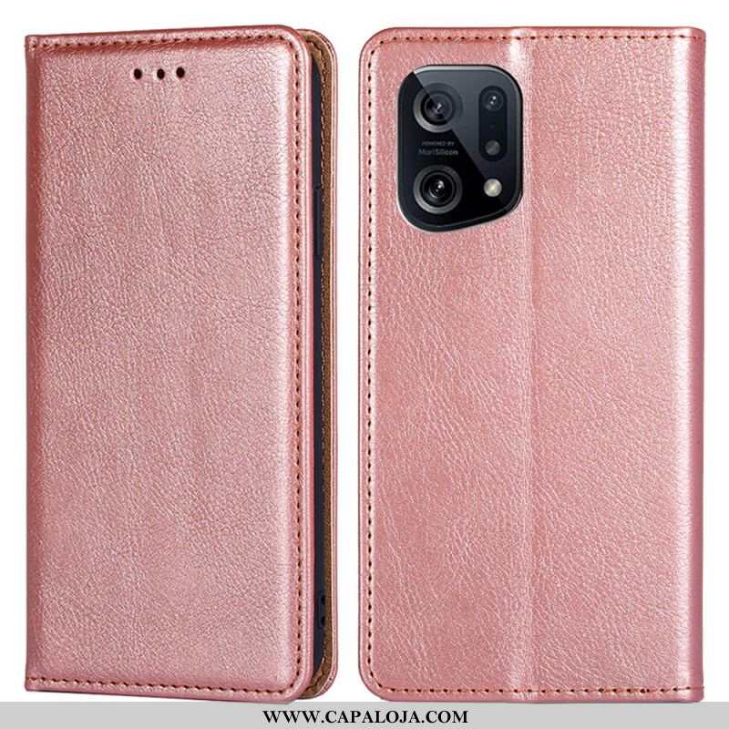 Capa De Celular Para Oppo Find X5 Flip Cor Sólida