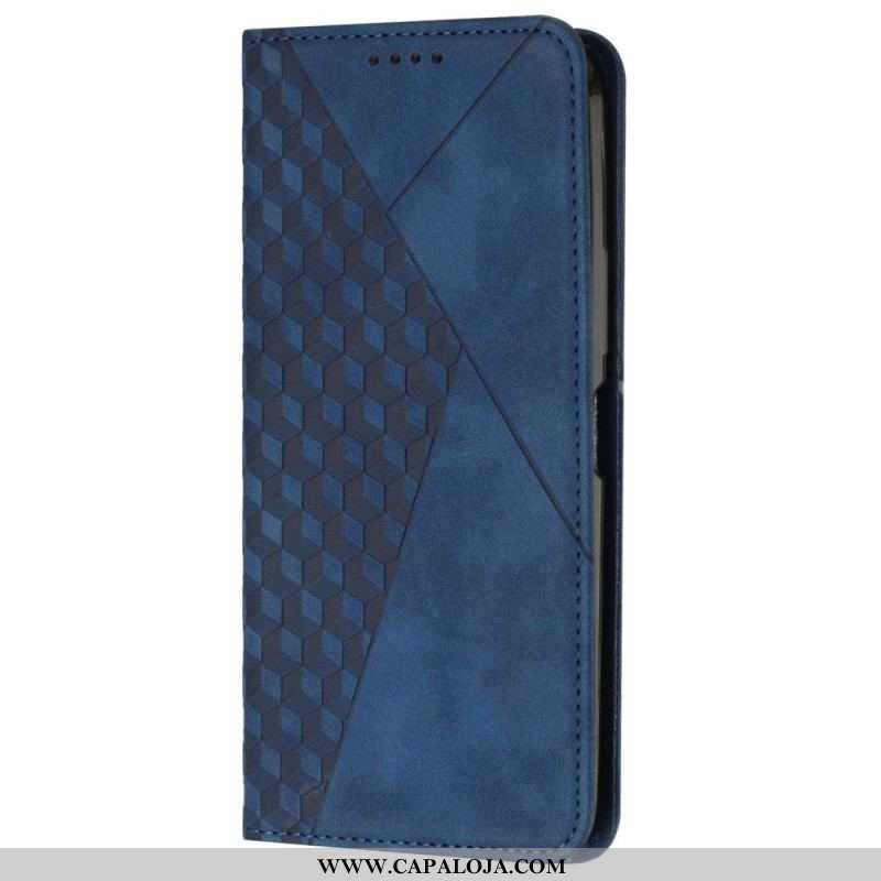 Capa De Celular Para Oppo Find X5 Flip Padrão De Couro Sintético