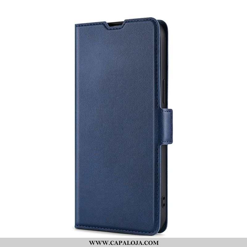 Capa De Celular Para Oppo Find X5 Pro Flip Efeito Couro