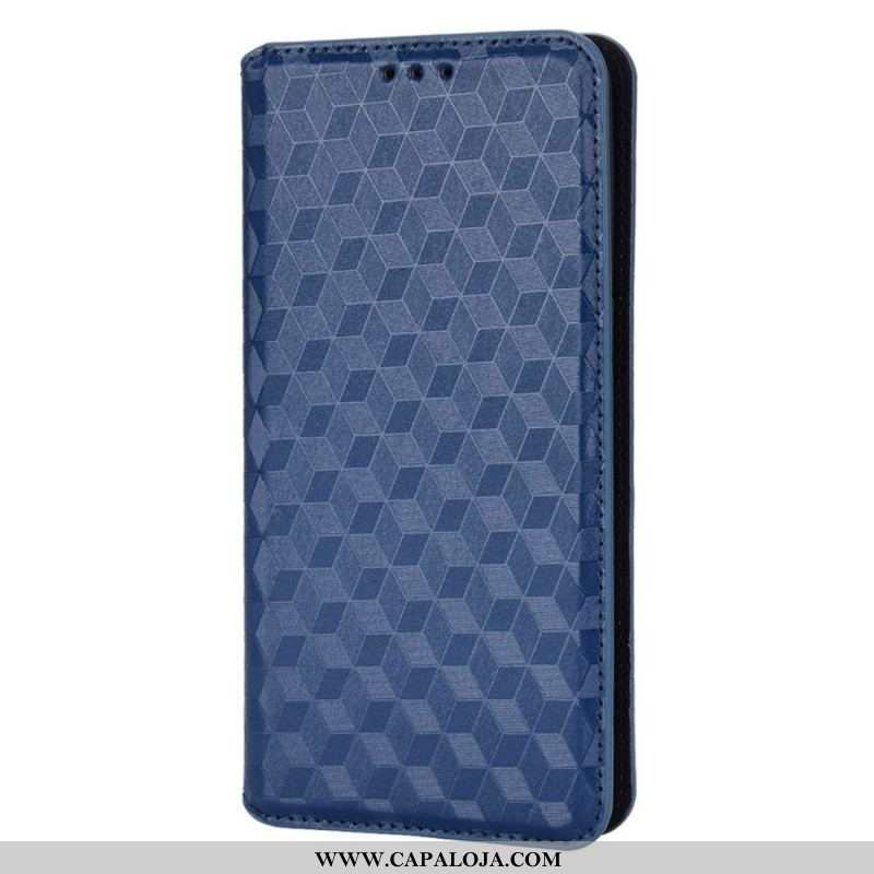 Capa De Celular Para Oppo Find X5 Pro Flip Efeito Couro Diamante 3d