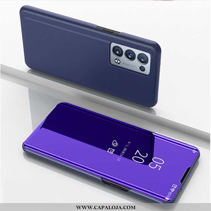 Capa De Celular Para Oppo Reno 6 Pro 5G Flip Superfície Ultra Suave