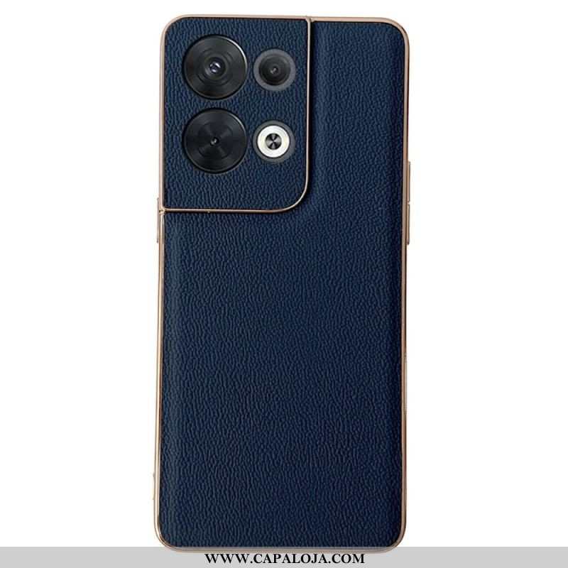 Capa De Celular Para Oppo Reno 8 Couro Premium Genuíno