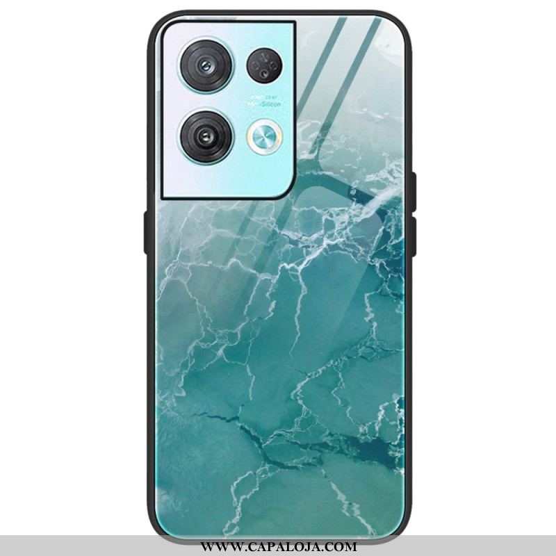 Capa De Celular Para Oppo Reno 8 Pro Vidro Temperado De Cores De Mármore