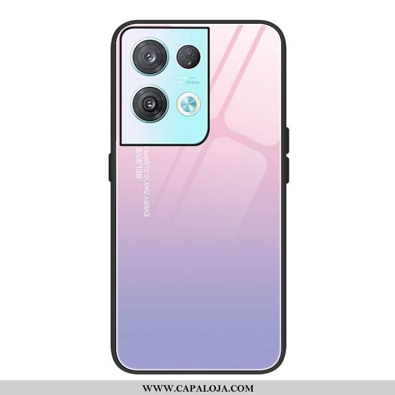 Capa De Celular Para Oppo Reno 8 Pro Vidro Temperado Gradiente