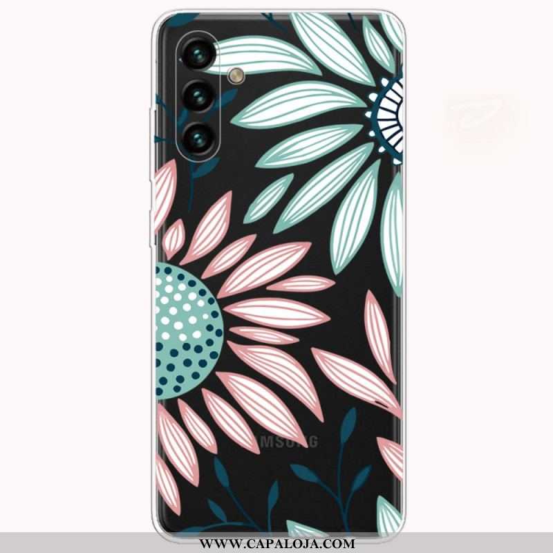 Capa De Celular Para Samsung Galaxy A13 5G / A04s Uma Flor Transparente